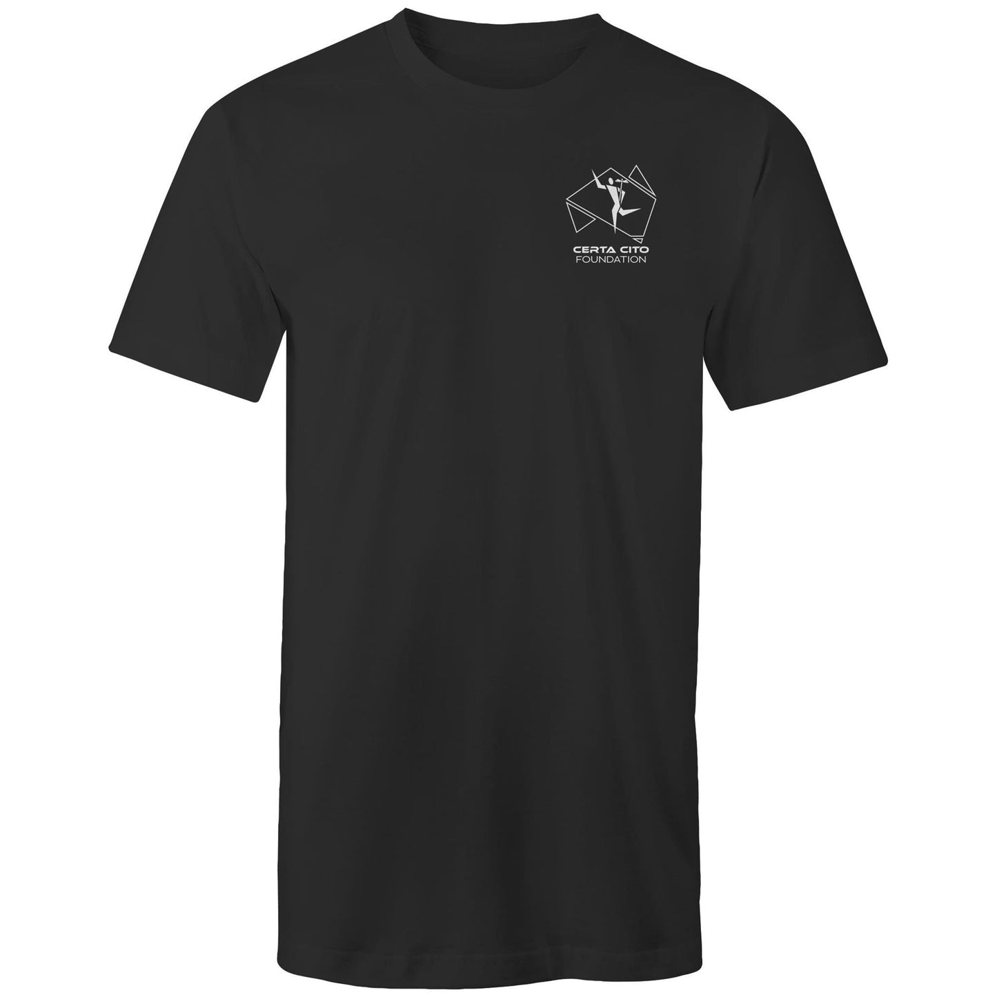 Black Tall T-Shirt - Line Art Logo